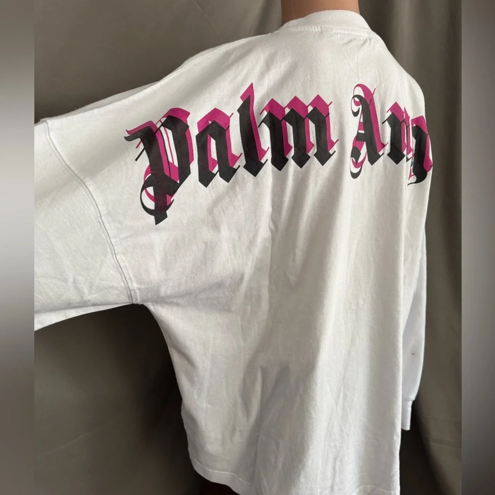 Palm Angels Classic Logo Over Longsleeve T-Shirt size Large - Picture 5 of 13